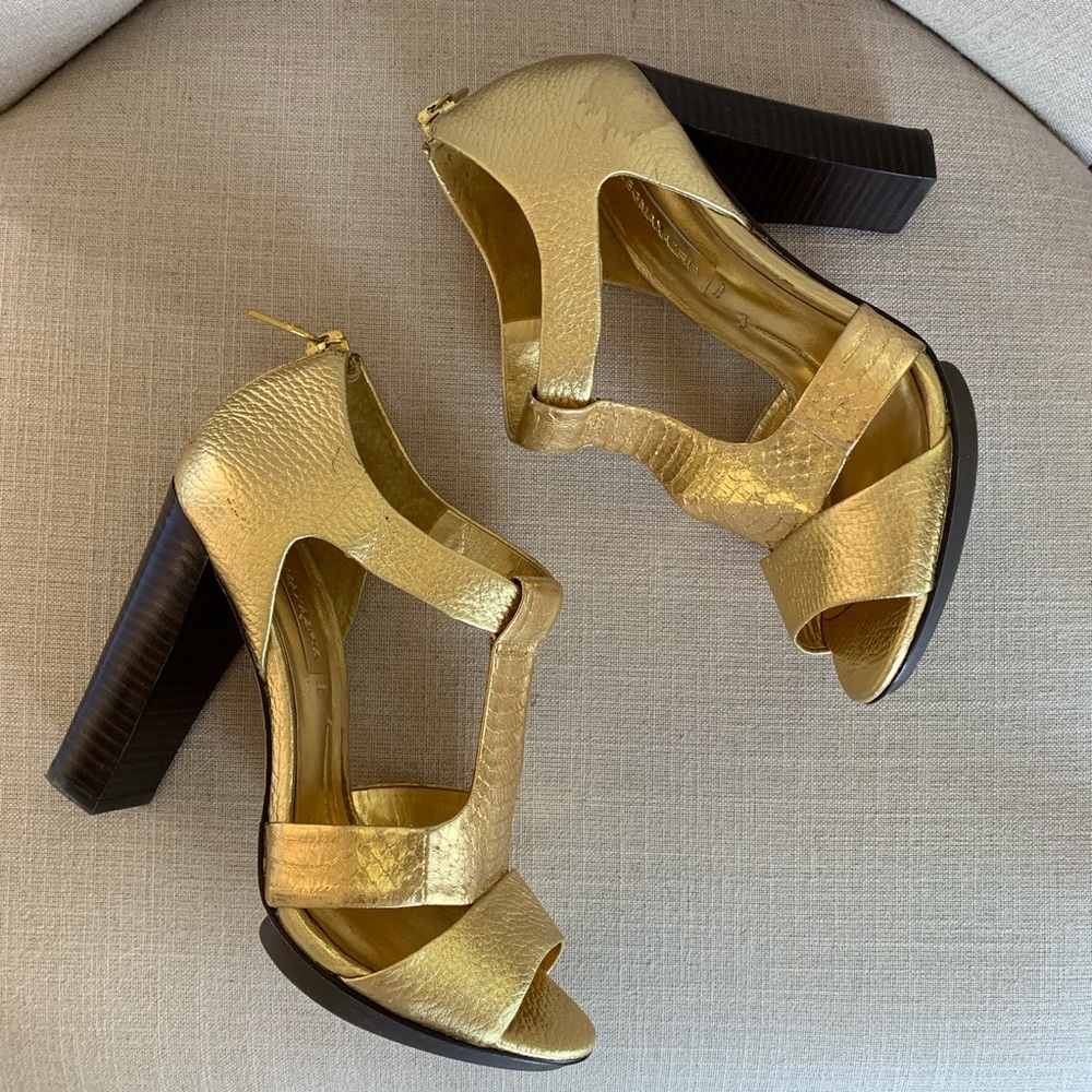 BCBG Gold Heels